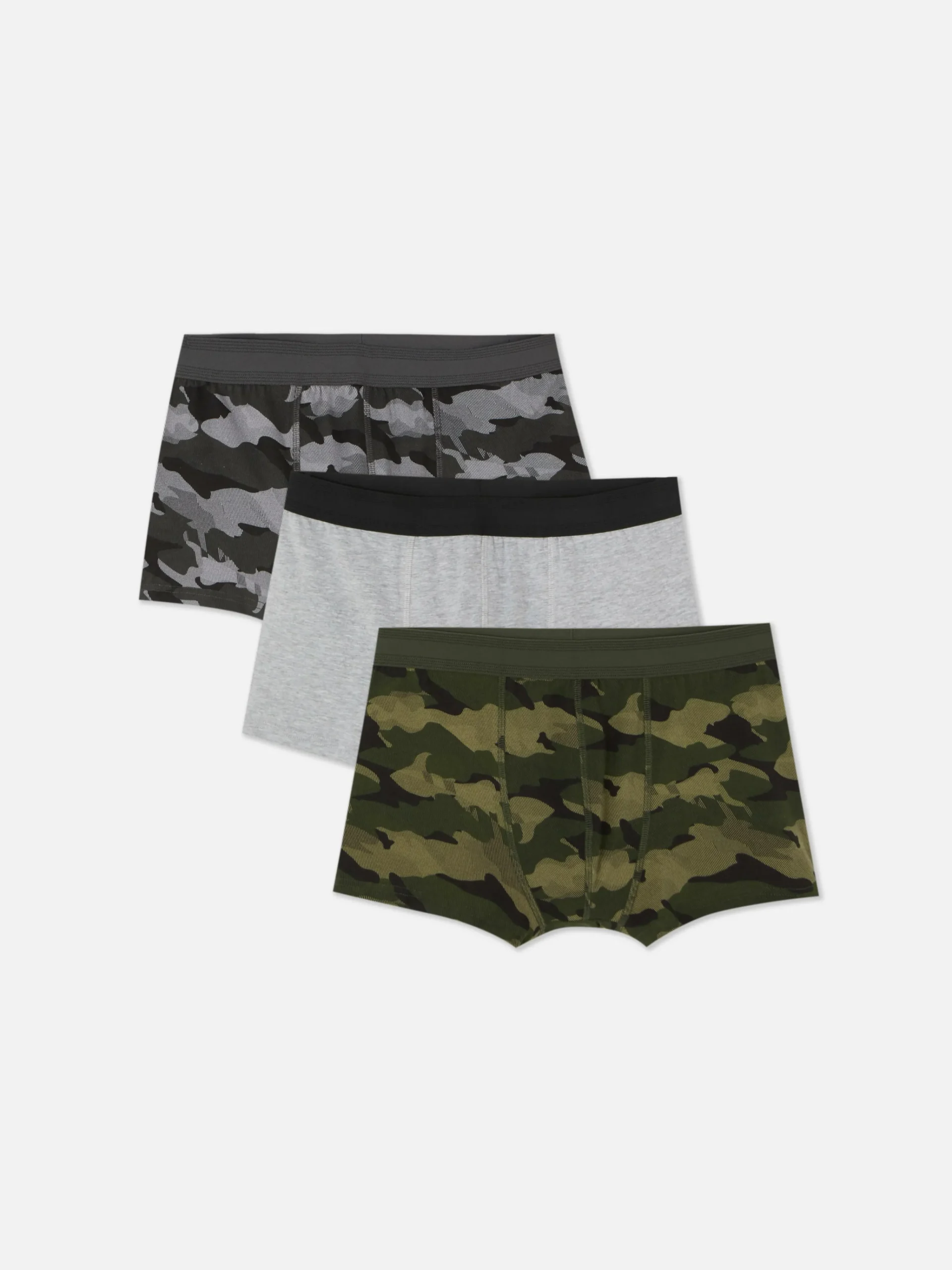 3-Pack Camo Cotton Boxer Briefs|Primark Online