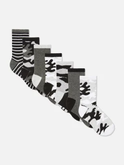 7-Pack Camo Socks|Primark