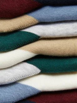 7-Pack Color Block Ankle Socks|Primark Sale