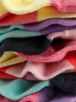 7-Pack Color Block Sneaker Socks|Primark Clearance