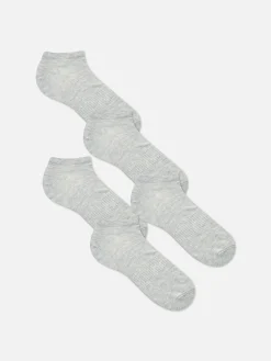 5-Pack Core Sneaker Socks|Primark Clearance