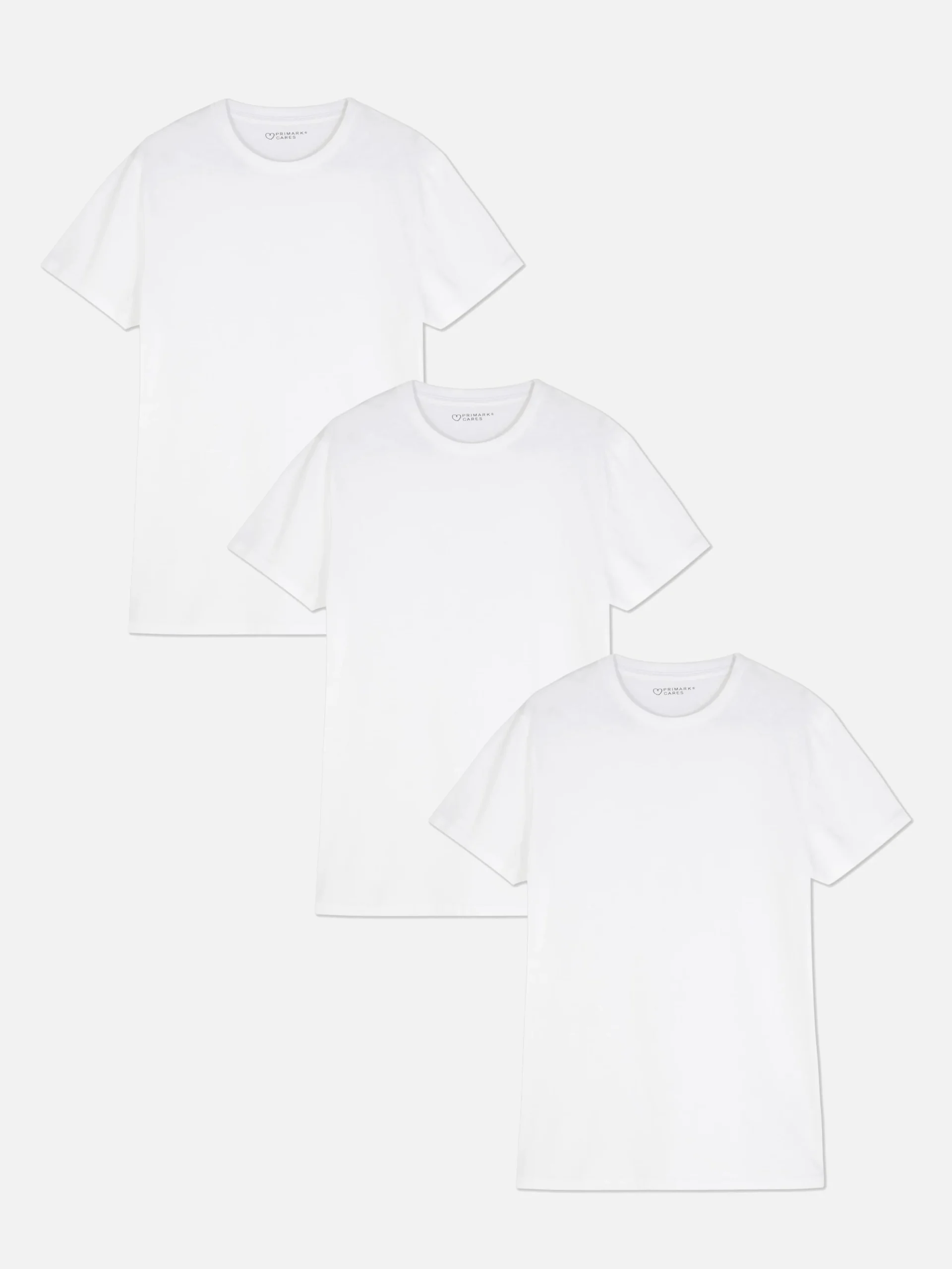 3-Pack Crew Neck Base T-Shirts|Primark Sale