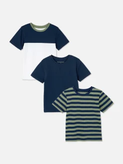 3-Pack Crew Neck T-shirts|Primark