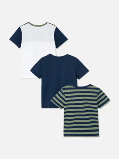 3-Pack Crew Neck T-shirts|Primark