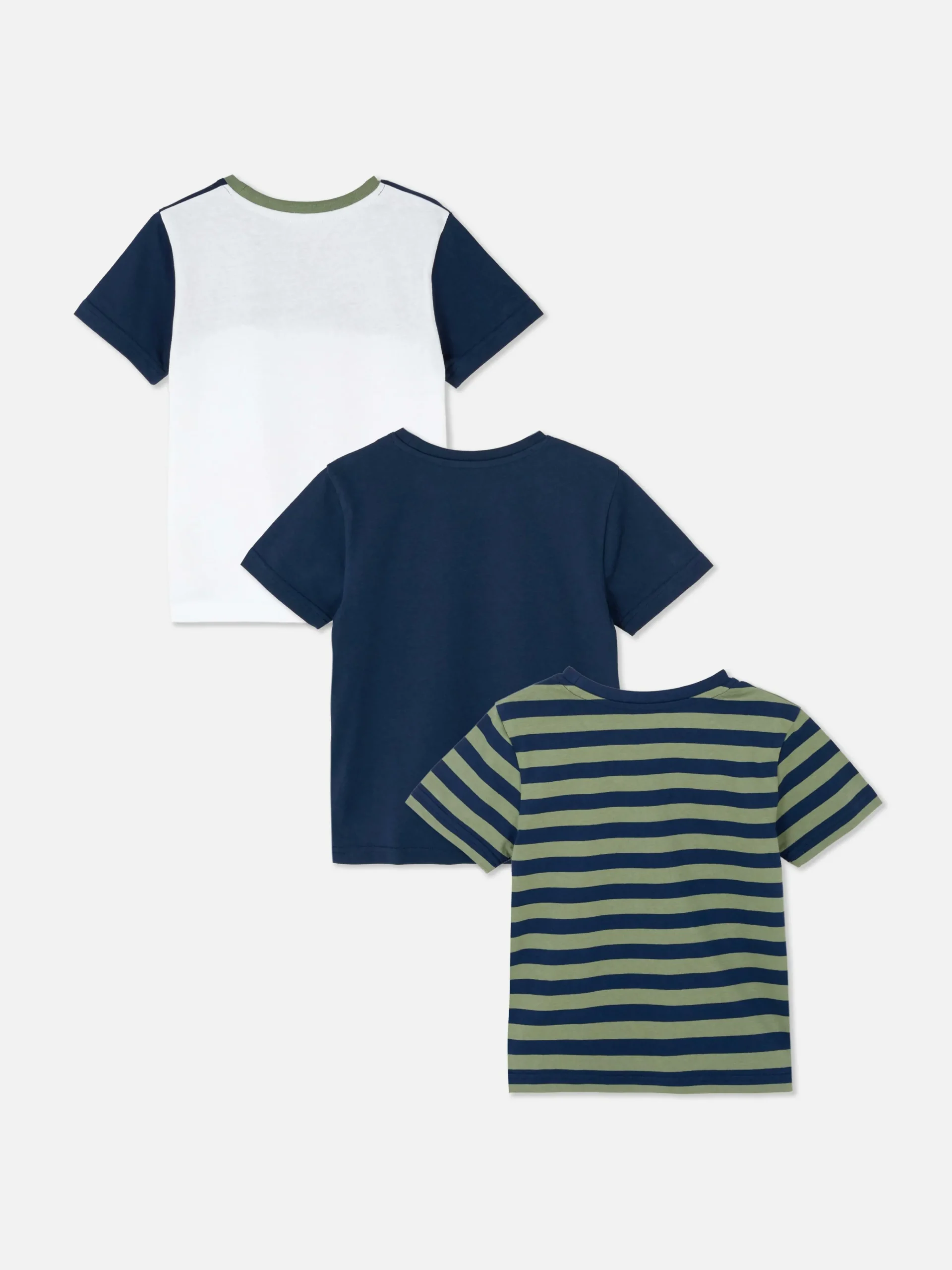3-Pack Crew Neck T-shirts|Primark