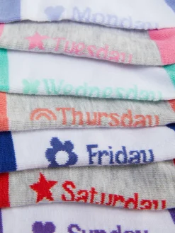 7-Pack Days Of The Week Ankle Socks|Primark Outlet