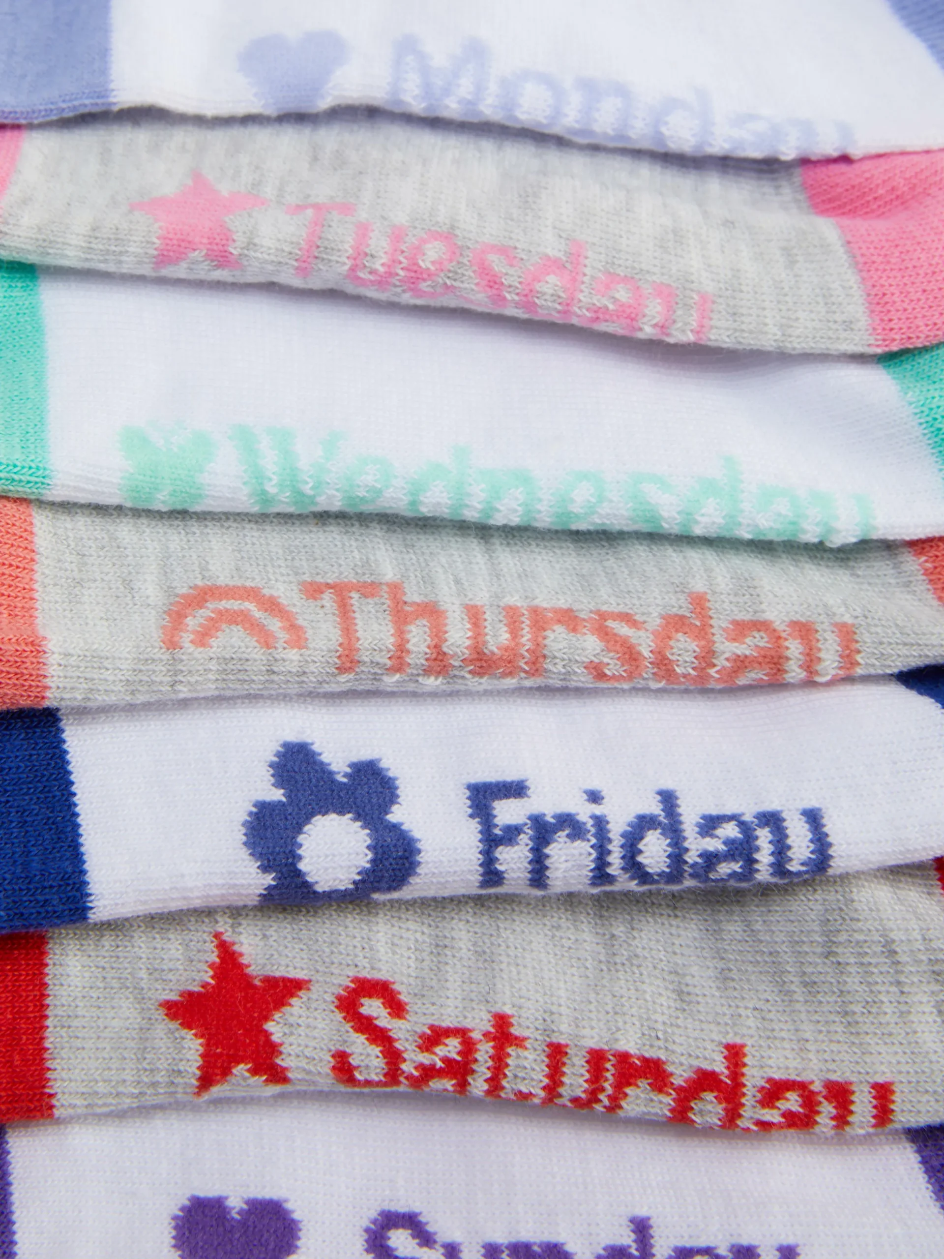 7-Pack Days Of The Week Ankle Socks|Primark Outlet