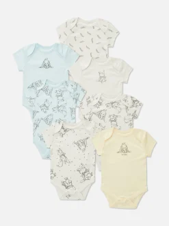 7-Pack Disney’s Dumbo Short Sleeve Bodysuits|Primark