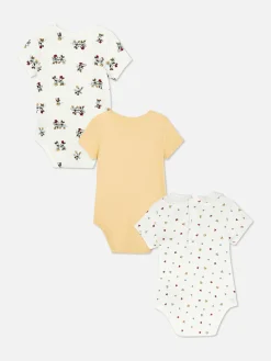3-Pack Disney’s Mickey And Minnie Mouse Bodysuits|Primark