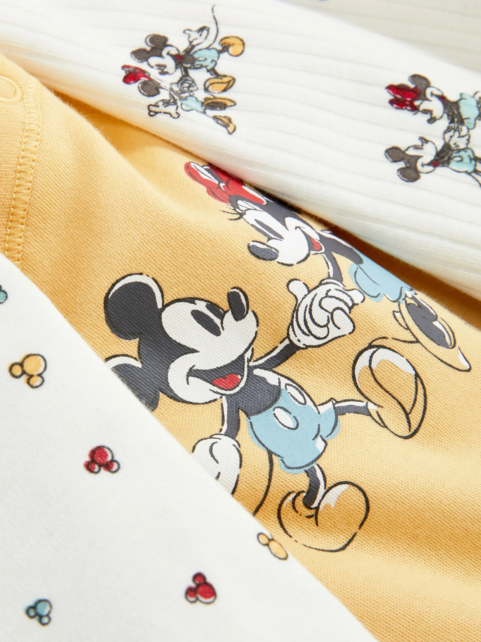 3-Pack Disney’s Mickey And Minnie Mouse Bodysuits|Primark