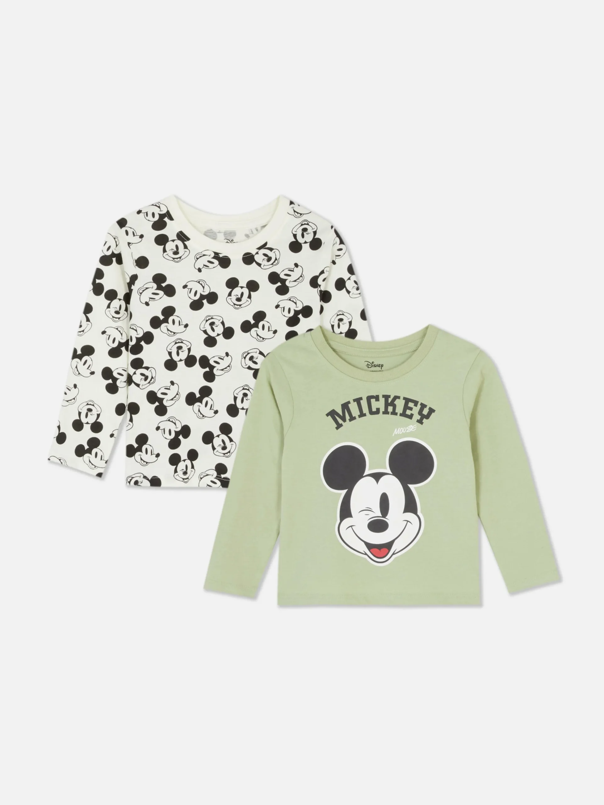 2-Pack Disney’s Mickey Mouse Long Sleeve T-shirts|Primark Outlet