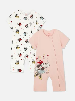 2-Pack Disney’s Minnie Mouse Zip Rompers|Primark Sale