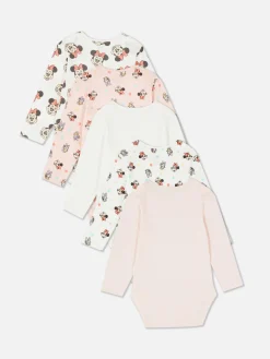 5-Pack Disney’s Minnie Mouse/Daisy Duck Bodysuits|Primark Discount