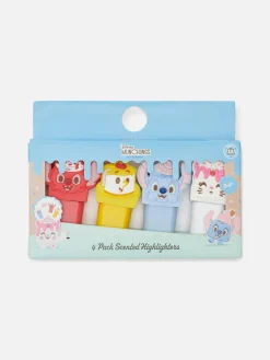 4-Pack Disney’s Munchlings Scented Highlighter Pens|Primark New