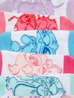 7-Pack Disney’s Stitch And Angel Sneaker Socks|Primark Online