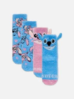 2-Pack Disney’s Stitch And Angel Cozy Socks|Primark Best