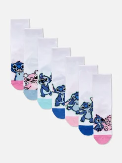 7-pack Disney’s Stitch And Angel Ankle Socks|Primark Online