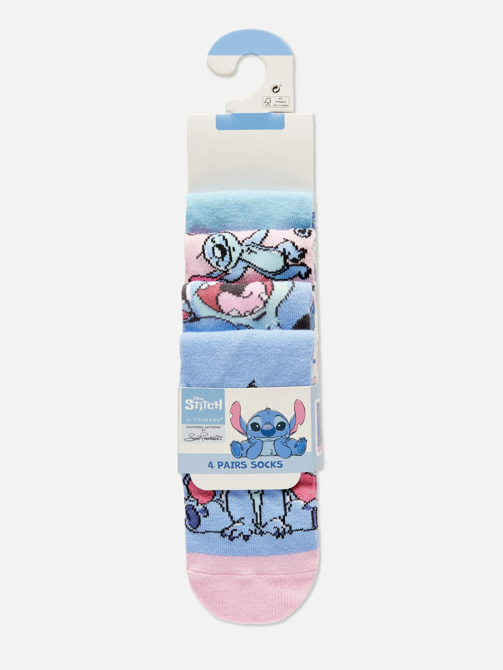 4-Pack Disney’s Stitch Ankle Socks|Primark Online