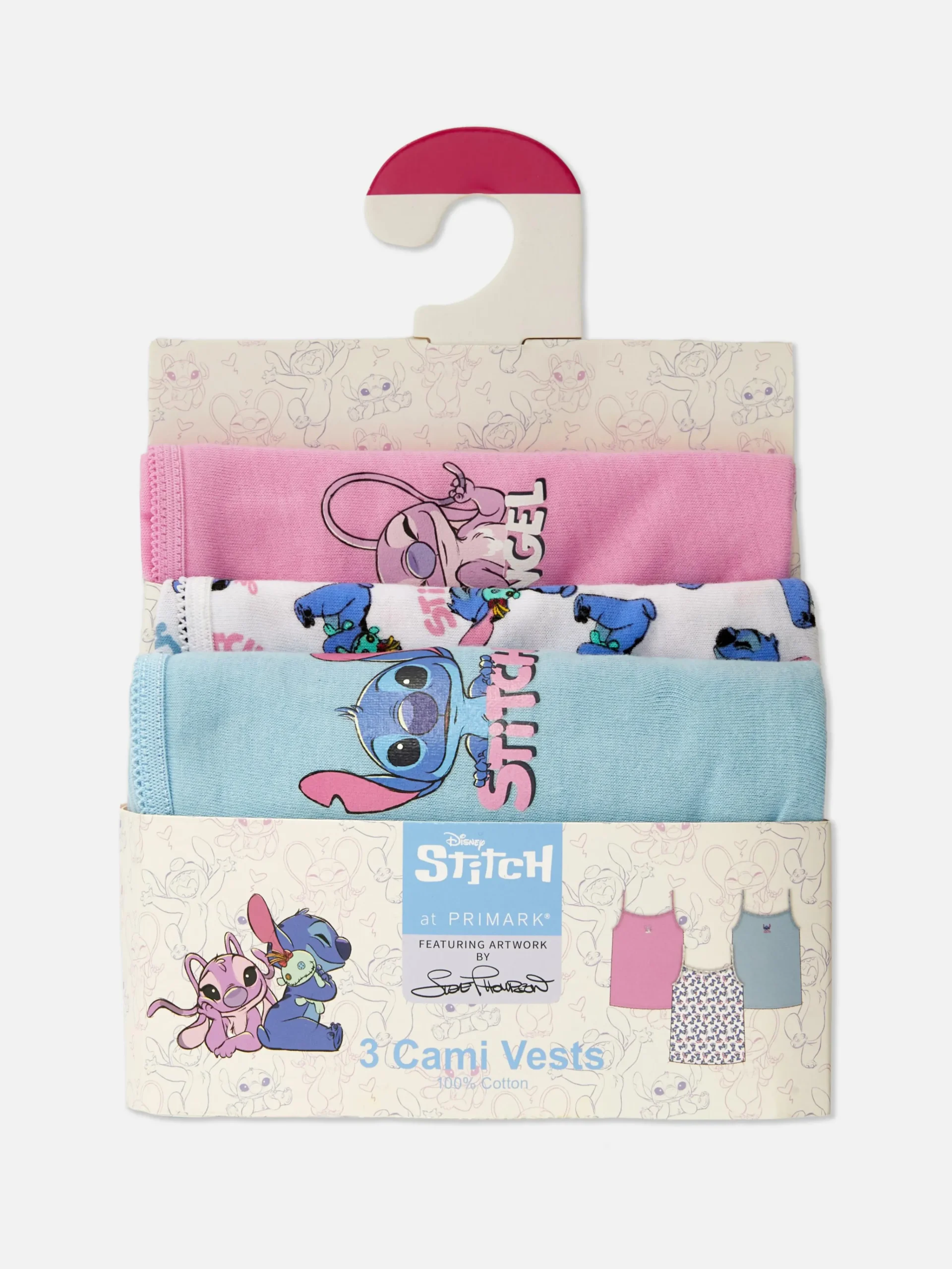 3-Pack Disney’s Stitch Cami Tops|Primark Clearance