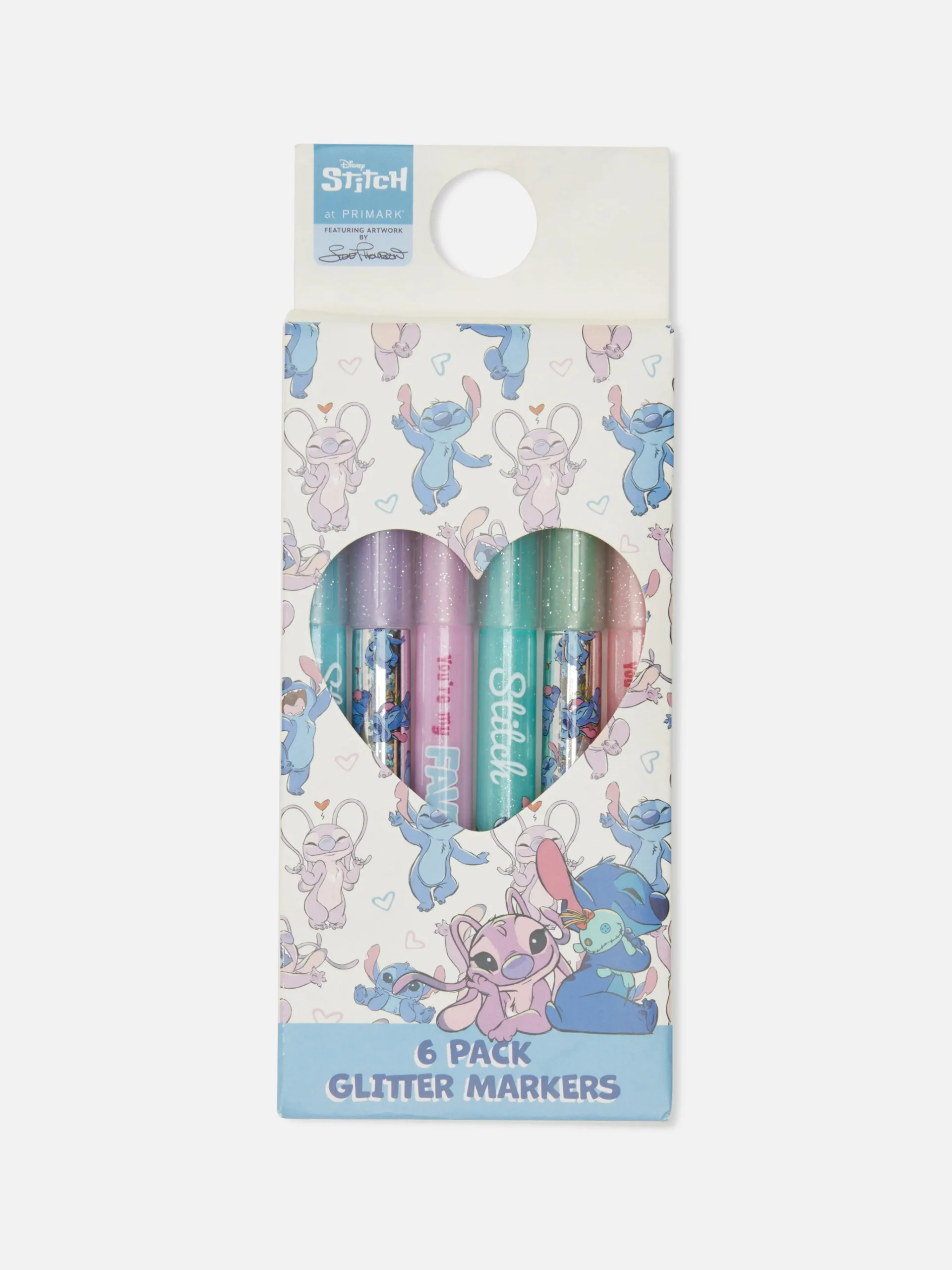 6-Pack Disney’s Stitch Glitter Marker Pens|Primark Discount