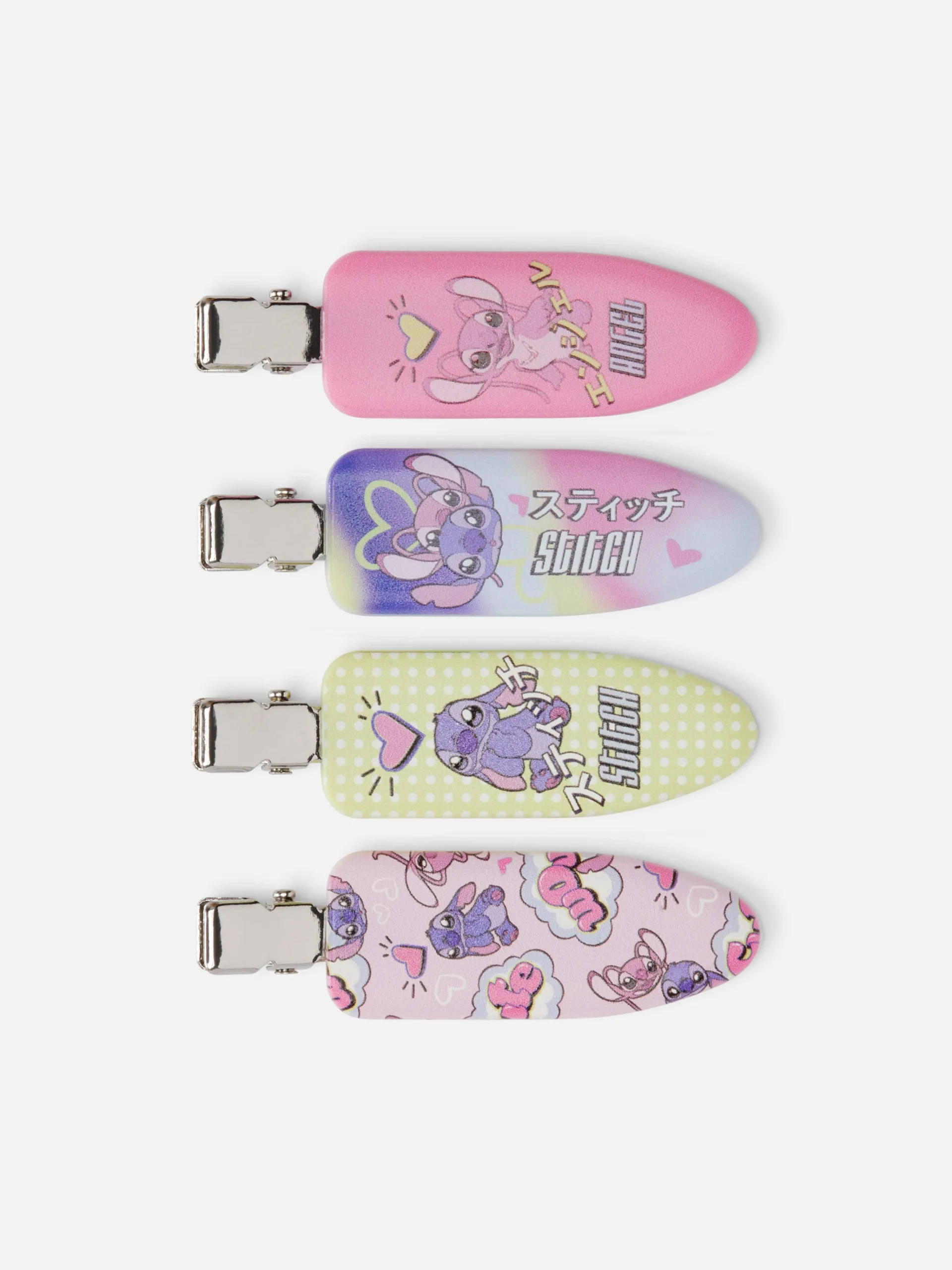 4-Pack Disney’s Stitch No Dent Hair Clips|Primark Outlet