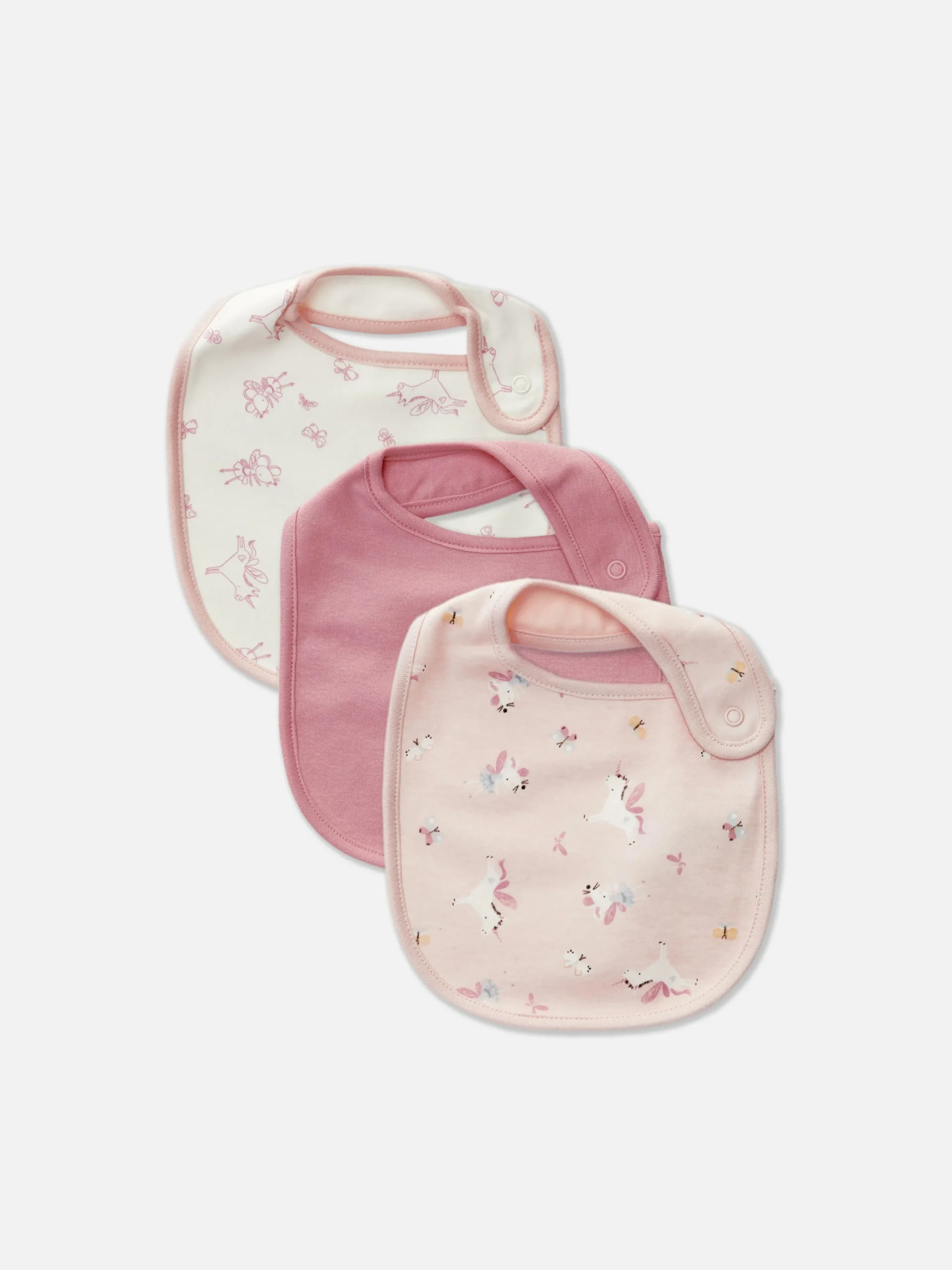 3-Pack Dribble Proof Bibs|Primark New