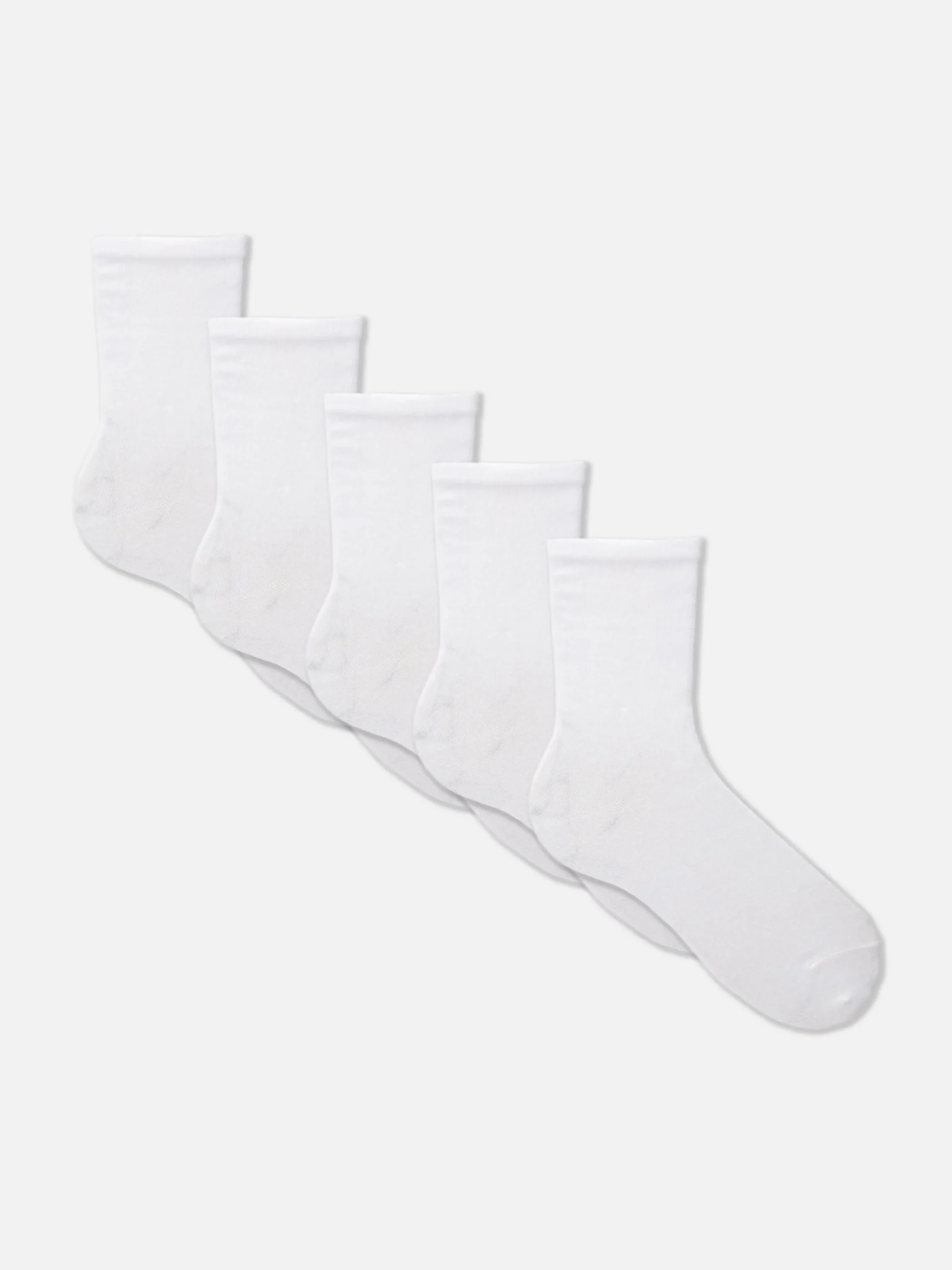 5-Pack Essential Crew Socks|Primark Clearance