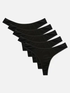 5-Pack Essential Thongs|Primark New