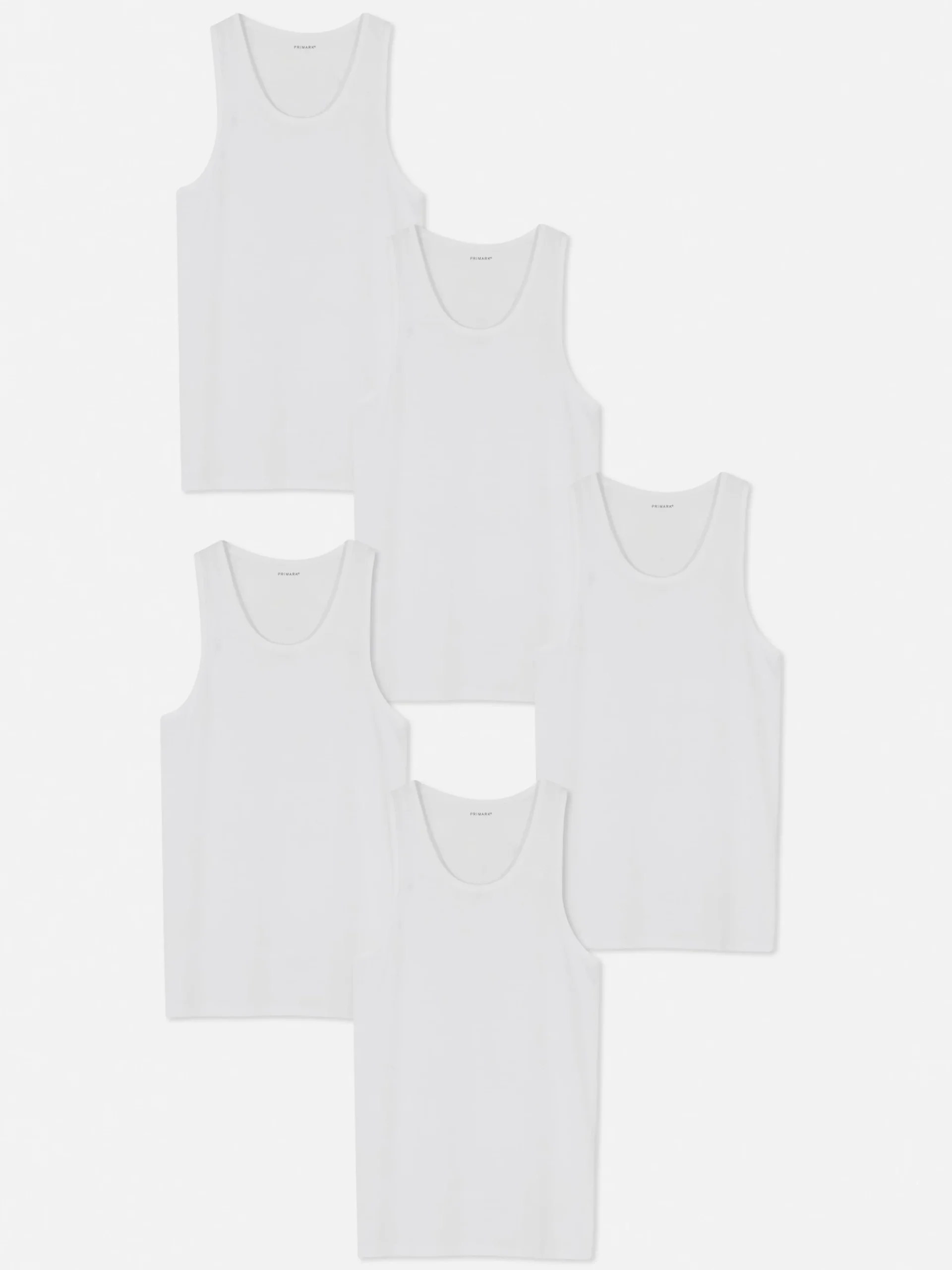 5-Pack Essential Vests|Primark Discount