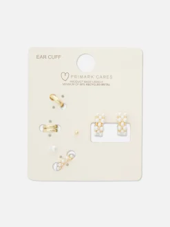 6-Pack Faux Pearl Earrings|Primark Online