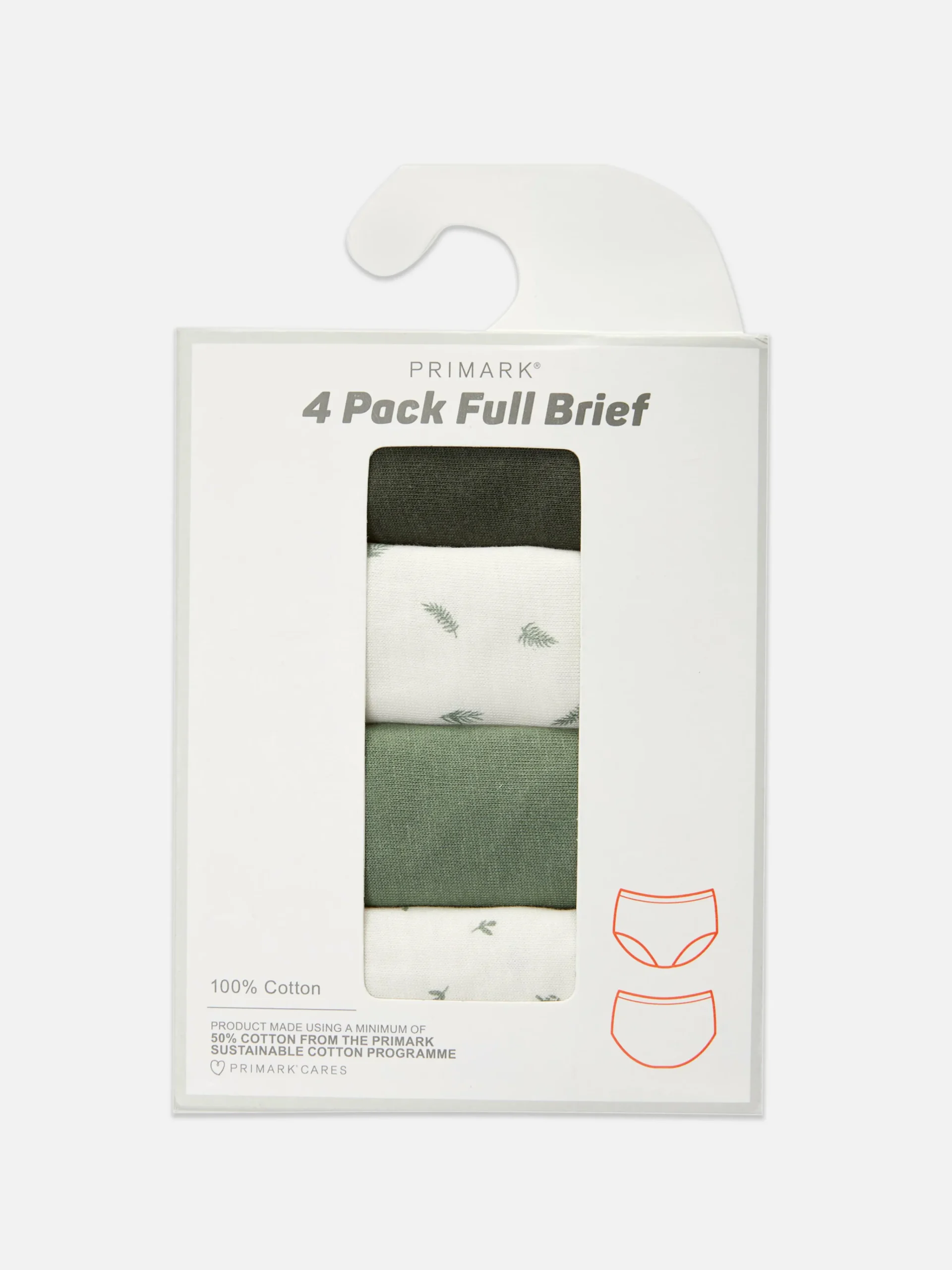 4-Pack Full Everyday Briefs|Primark Discount