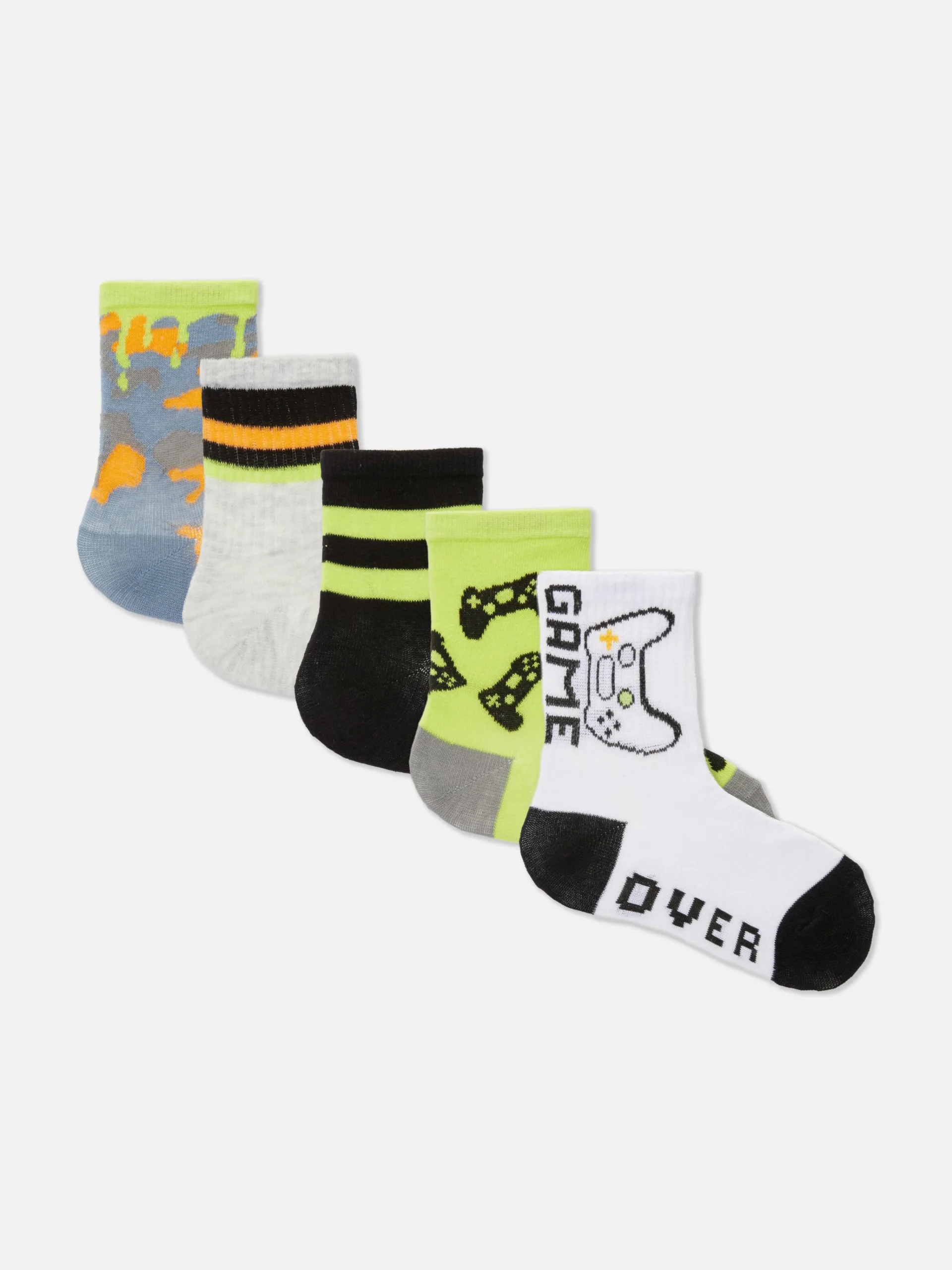 5-Pack Gaming Socks|Primark Clearance