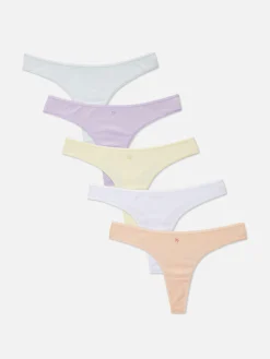 5-Pack Graphic Thongs|Primark Hot