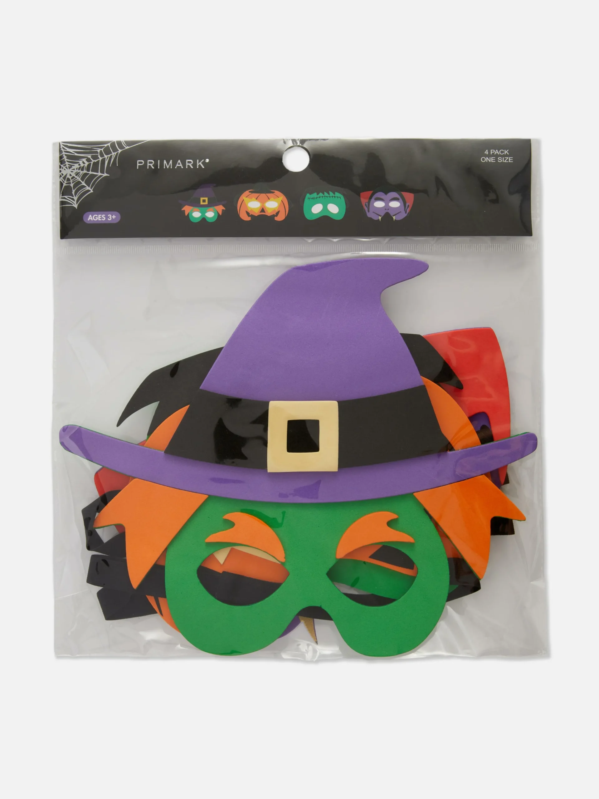 4-Pack Halloween Mask Set|Primark Online