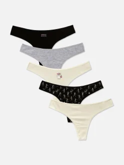5-Pack Halloween Thongs|Primark Clearance