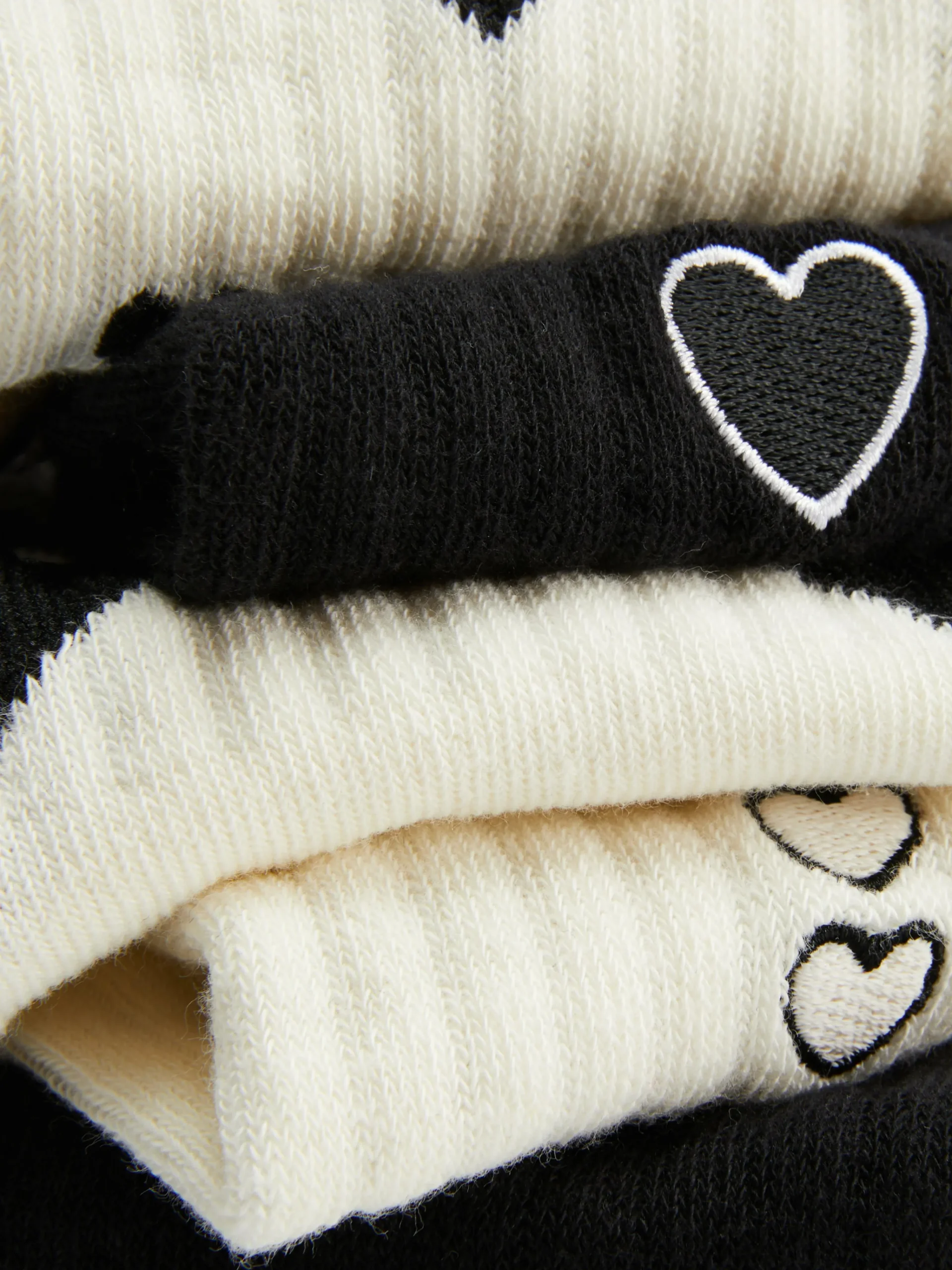 5-Pack Heart Crew Socks|Primark Hot