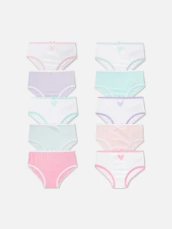 10-Pack Heart Graphic Briefs|Primark Clearance