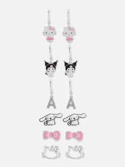 6-Pack Hello Kitty Earrings|Primark New
