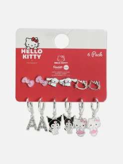 6-Pack Hello Kitty Earrings|Primark New