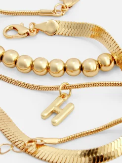 3-Pack Initial Infinity Anklets|Primark Outlet