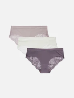 3-Pack Invisible Lace-Back Brazilian Briefs|Primark Best