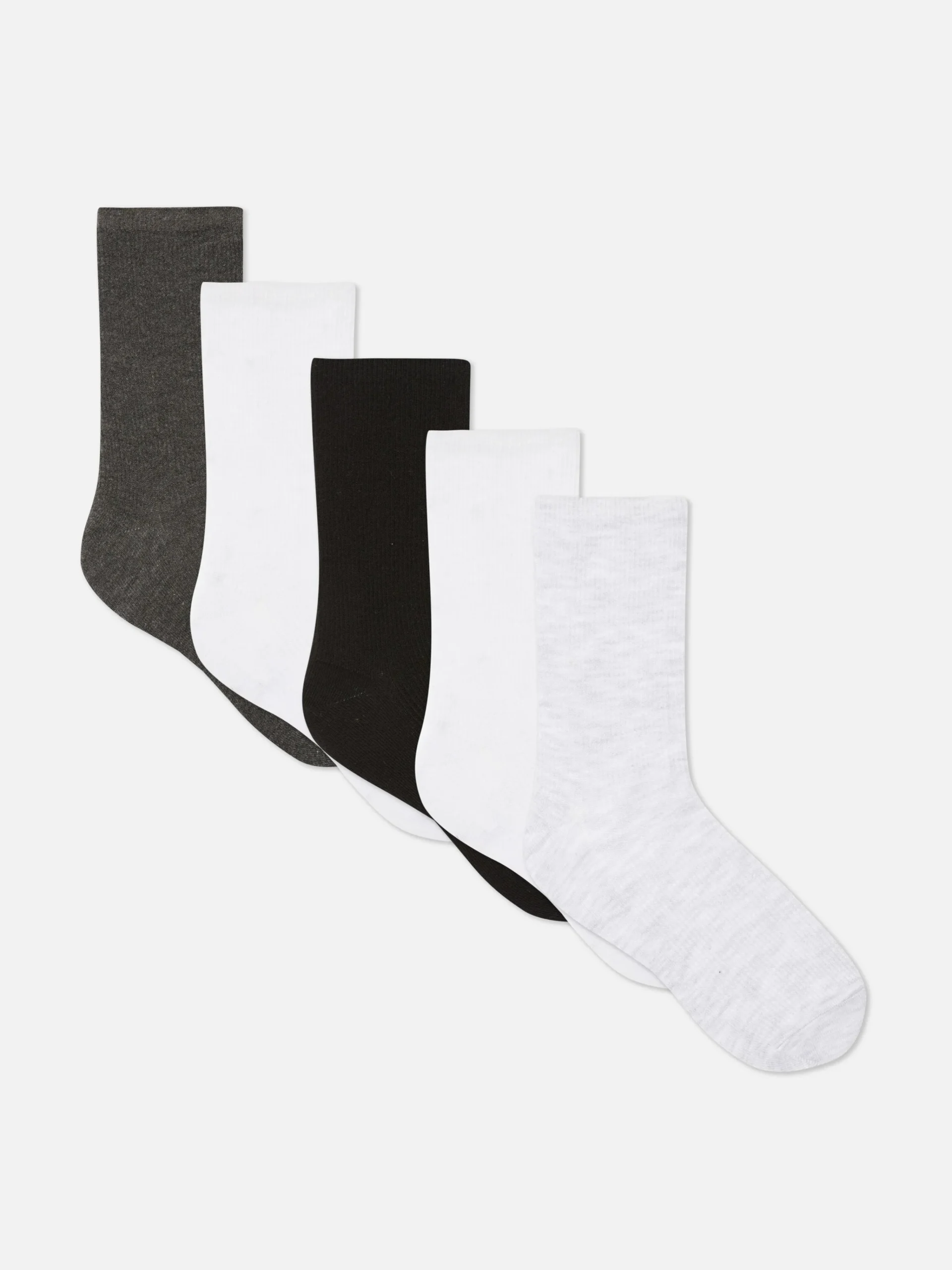 5-Pack Knit Crew Socks|Primark Hot