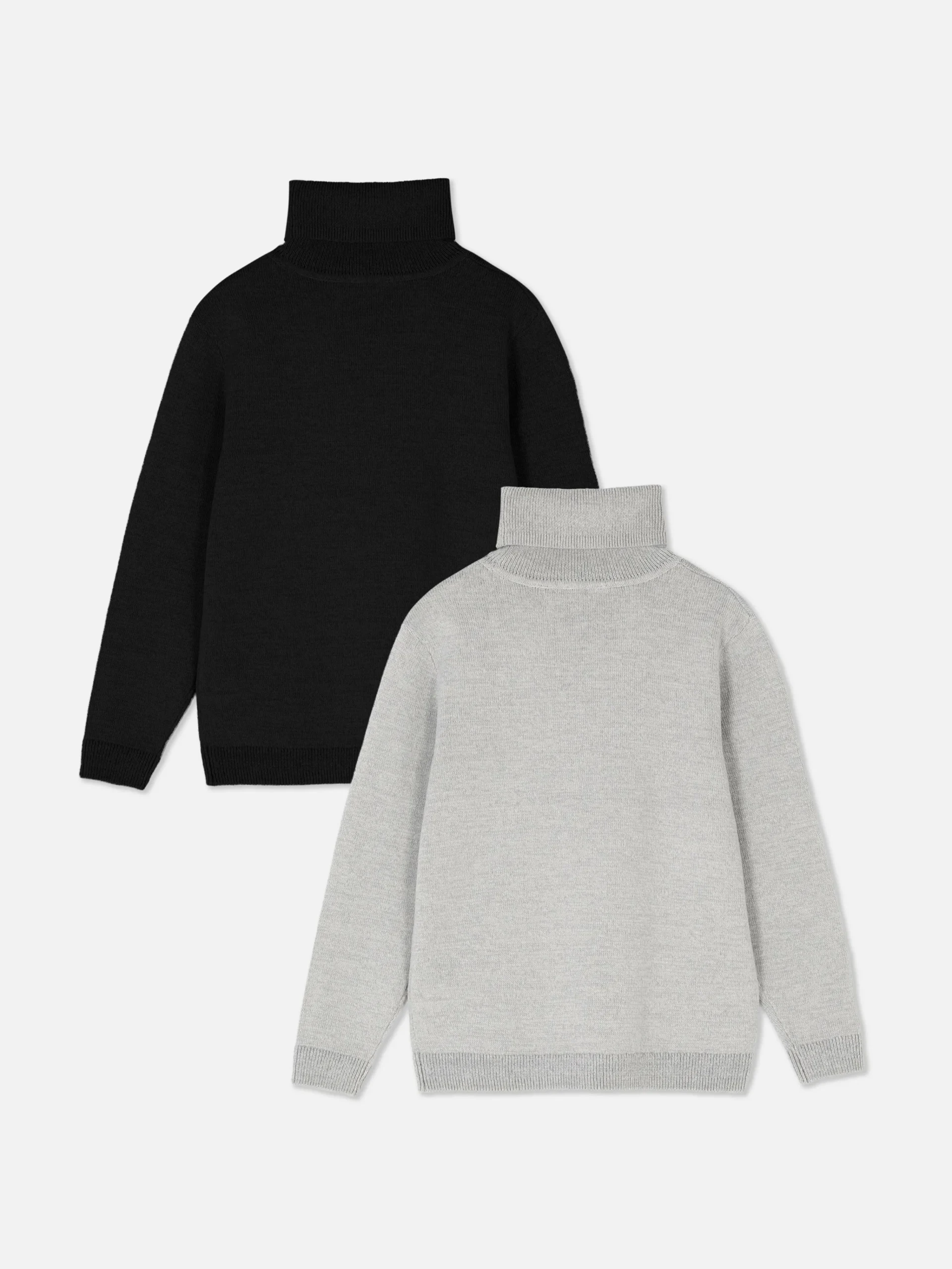 2-Pack Knit Roll Neck Sweaters|Primark Sale