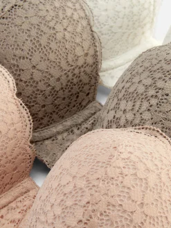 3-Pack Lace Balcony Bras|Primark Outlet