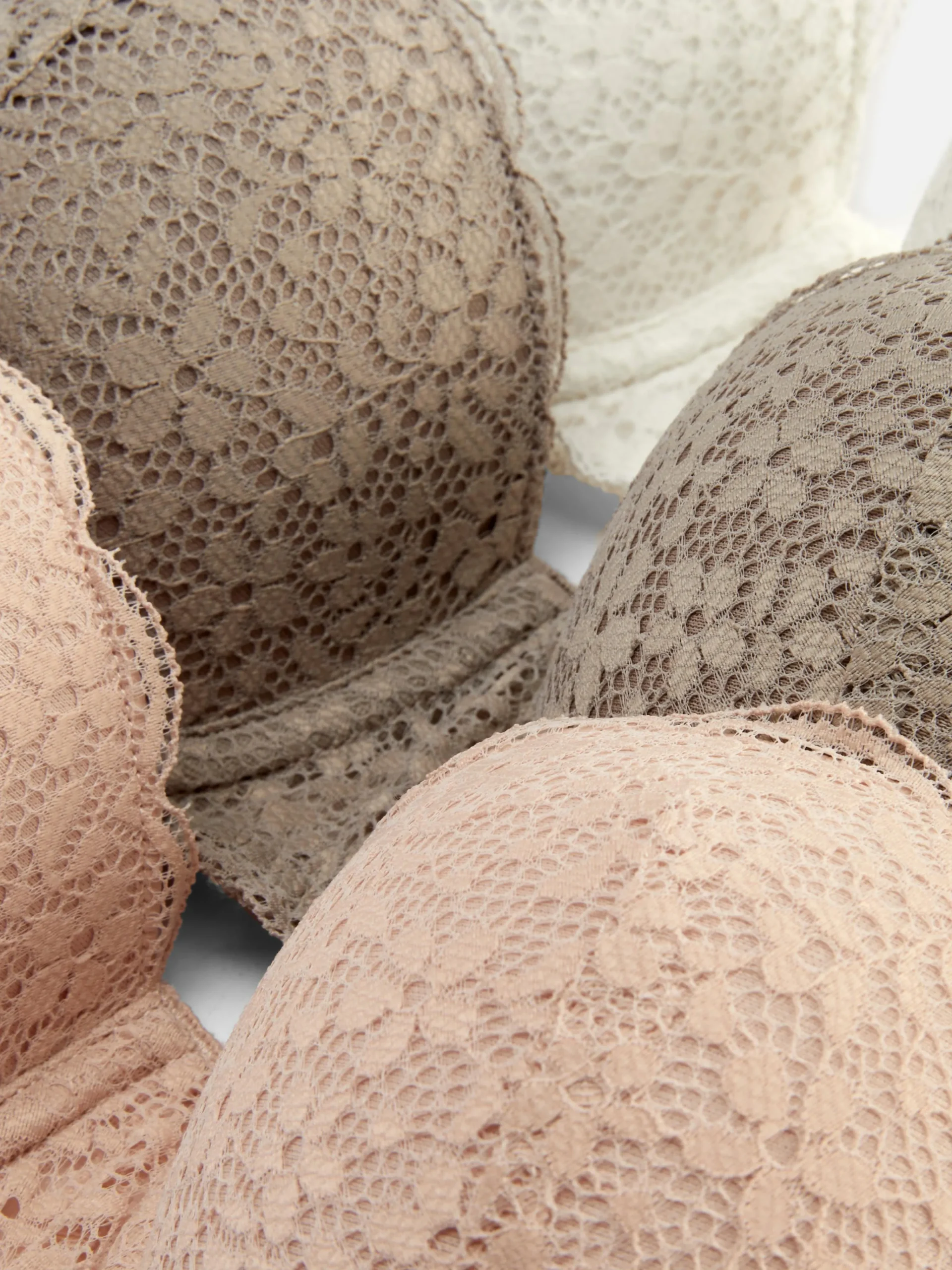 3-Pack Lace Balcony Bras|Primark Outlet