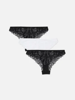 3-Pack Lace Brazilian Briefs|Primark Sale