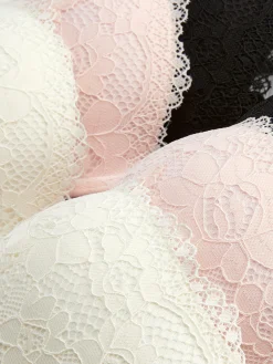 3-Pack Lace Push-Up Padded Plunge Bras|Primark Discount
