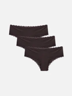 3-Pack Lace Trim Hipster Briefs|Primark