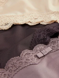 3-Pack Lace Trim Microfiber Hipster Briefs|Primark Clearance