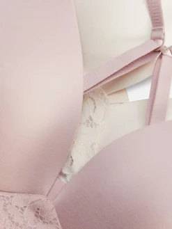 2-Pack Lace Trim Wireless Lounge Bras|Primark